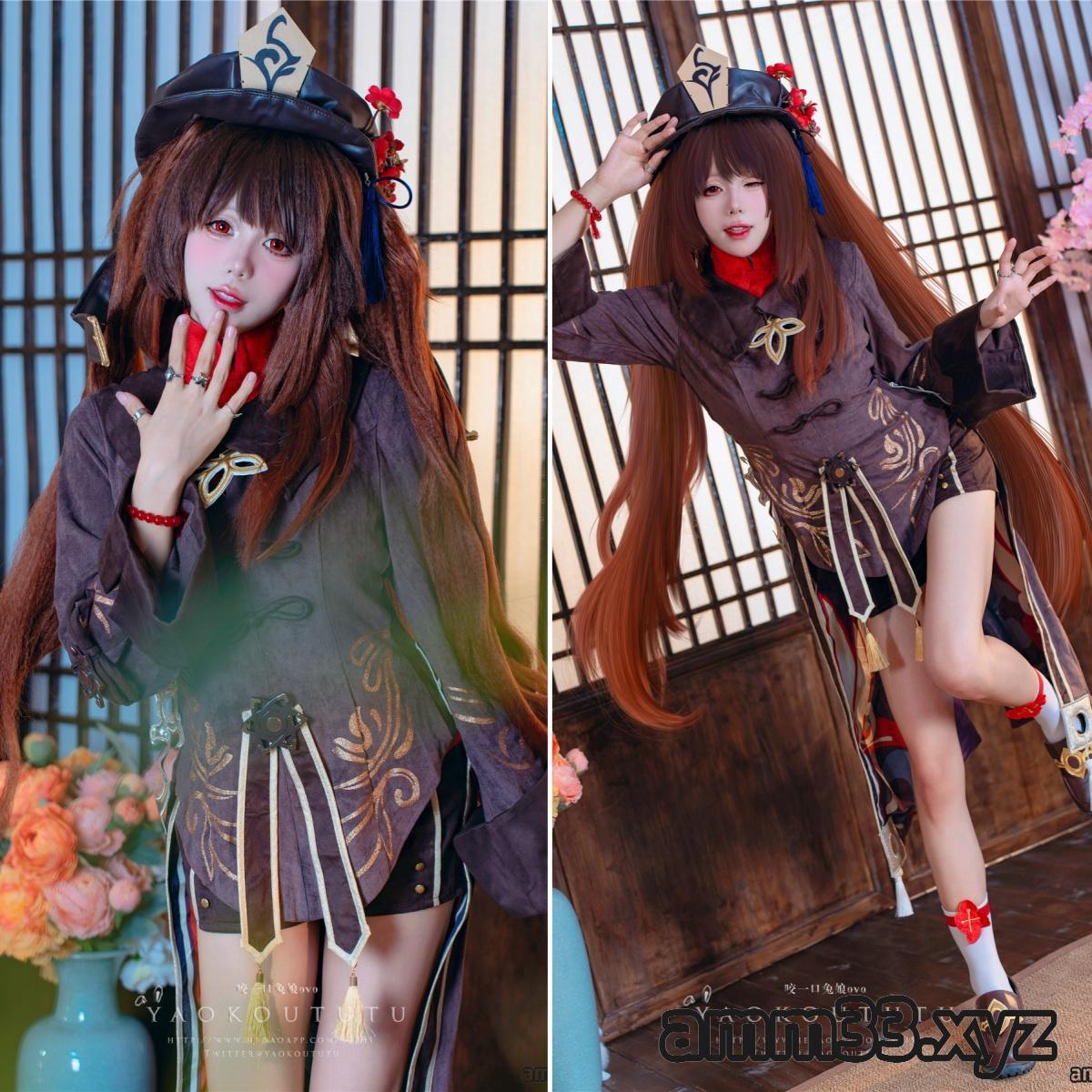 [1V+66P/909MB]【黏黏团子兔 咬一口兔娘ovo】 往生堂堂主胡桃&ミチノチモシーキミノキモチ